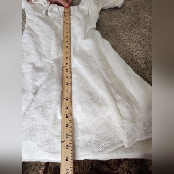 Women's Bishop Long Sleeve Fit and Flare Dress - Wild Fable White XS - Picture 10 of 14